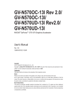 Gigabyte GV-N570UD-13 User manual