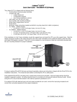 Liebert GXT3 Quick start guide