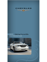Chrysler 2009 Sebring Convertible Quick Reference Manual