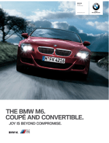 BMW M6 BROCHURE 2010 Quick start guide