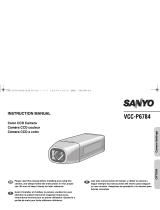 Sanyo VCC-P6784 User manual