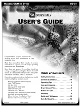 Maytag MDE2600AYW User manual