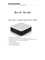 Lenovo PR700 Quick Manual