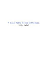 F-SECURE MOBILE SECURITY Owner's manual