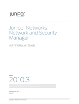Juniper NETWORK AND SECURITY MANAGER 2010.3 Administration Manual