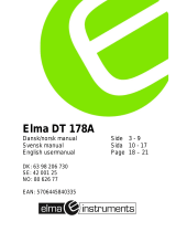 Elma DT 178A User manual