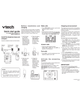 VTech Cordless Phone with Digital Answering System and Caller ID Quick start guide
