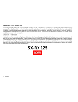 APRILIA SX 125 User manual