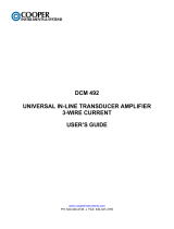 Cooper DCM 492 User manual