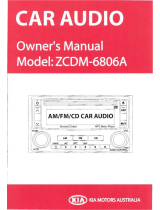 KIA ZCDM-6806A Owner's manual