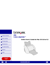 Lexmark Color Jetprinter Z55 User manual