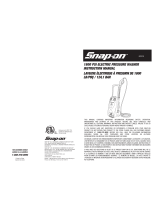 Snap-On 1800 PSI ELECTRIC PRESSURE WASHER User manual