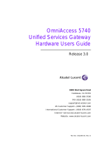Alcatel-Lucent OmniAccess 5740 User manual