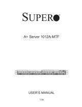 Supermicro 1012A-MTF User manual