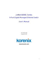 Korenix JetNet 6059G User manual