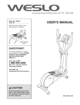 Weslo Momentum CT 5.9 User manual