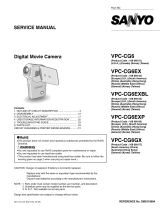 Sanyo VPC-CG6EXBL User manual