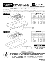 Maytag MGC5430BDS - 30" Gas Cooktop Installation guide