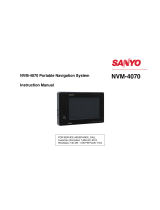 Sanyo NVM-4070 User manual