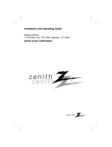 Zenith F-185 Installation guide