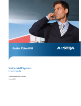 Aastra VOICE 800 User manual