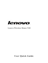 Lenovo Wireless Mouse N30 User Quick Manual