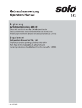Solo 141 Supplemental Operator's Manual