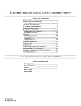 Maytag MEDE201YW0 Installation Instructions Manual