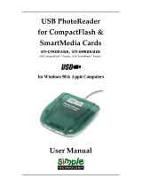 SimpleTech STI-SMRDR/USB User manual