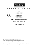 Wonderfire 530U PRESIDENT Owner's manual