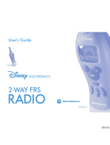 Motorola DISNEY 2-WAY FRS RADIO User manual