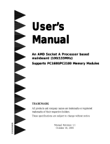 EPOX MU-8KHA User manual
