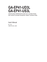 Gigabyte GA-EP41-UD3L User manual