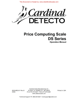 Cardinal DS Series Operating instructions