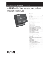 Eaton mMINT Documentation For Installation And Use