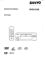 Sanyo DVD-5100 User manual