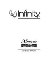 Infinity Minuette L-MPS Theater Pac Owner's manual