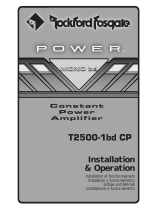 Rockford Fosgate T2500-1bd User manual
