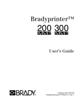 Brady Bradyprinter 300MVP User manual