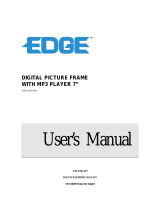 Edge DIGITAL PICTURE FRAME User manual