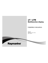 Raymarine E7 Installation Instructions Manual