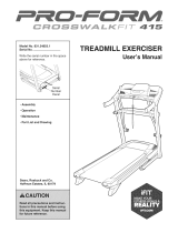 Pro-Form CROSSWALK FIT 415 User manual