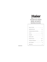 Haier HD1405TXV Operating Instructions Manual