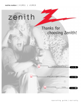 Zenith A13P01D Operating instructions