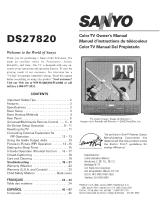 Sanyo DS27820 Owner's manual