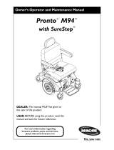 Invacare Pronto M94 Owner's manual