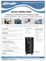 AllerAir Air Purifier 8000 Exec User manual
