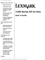 Lexmark 7100 Series User manual