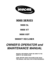 Invacare 9000 XDT Owner's Operator And Maintenance Manual