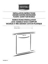 Maytag MDB6769AWW - Jetclean Plus Dishwasher Installation Instructions Manual